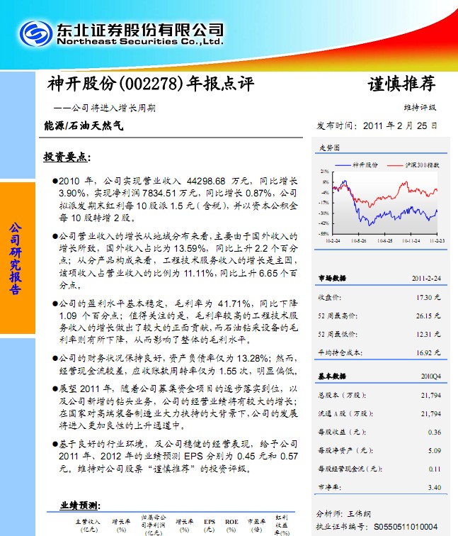 神開(kāi)股份(002278)年報(bào)點(diǎn)評(píng):公司將進(jìn)入增長(zhǎng)周期